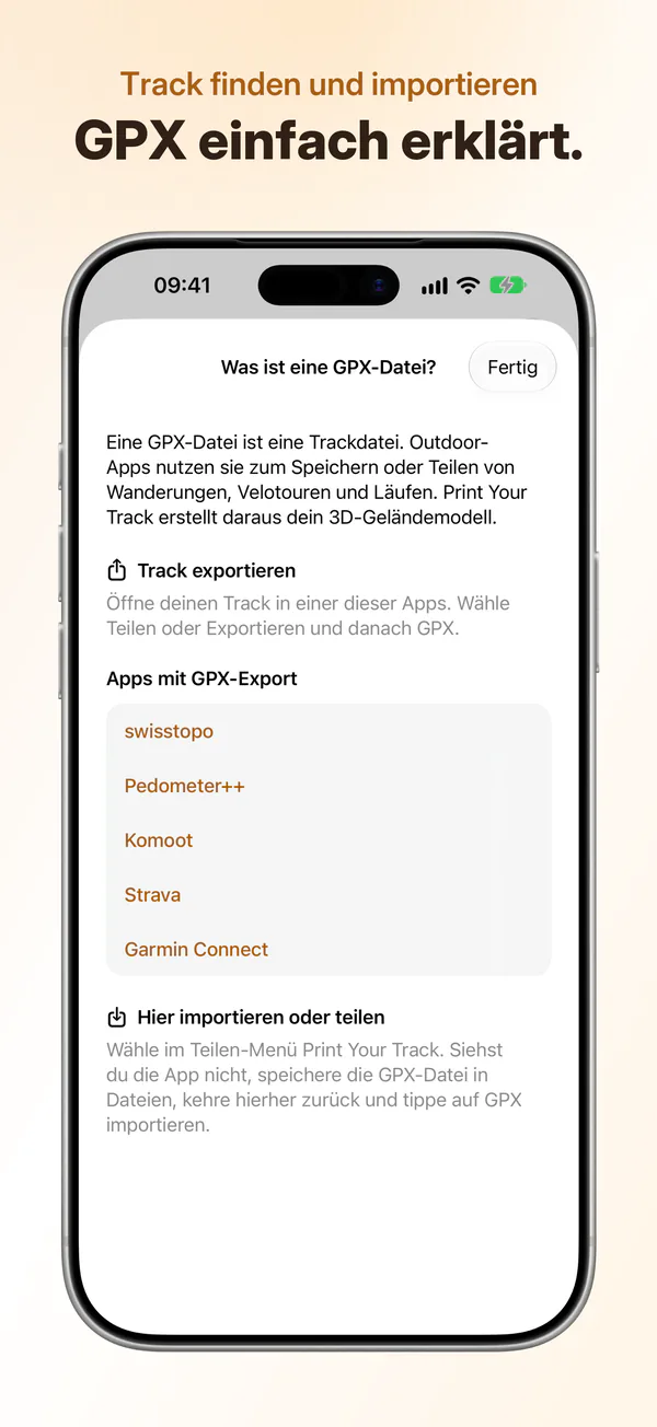 Track finden und importieren: GPX einfach erklärt.