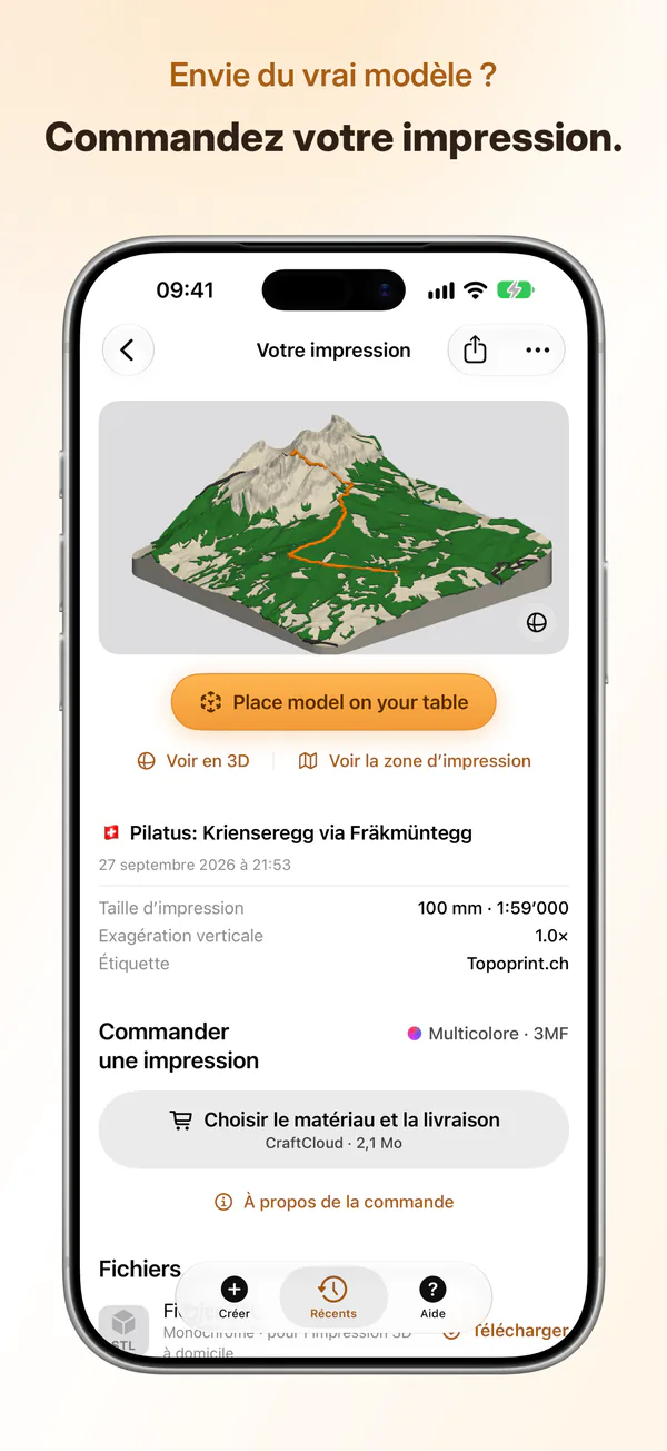 Envie du vrai modèle ?: Commandez votre impression.